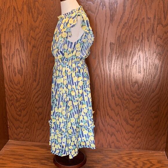 Aqua Girls Lemon Printed Dress - Picture 3 of 6
